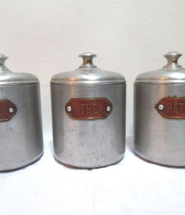 Trio de boite en alu vintage