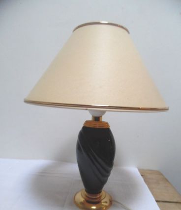 lampe noir et doré