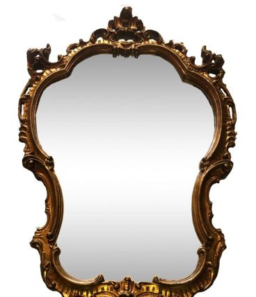 Miroir doré Louis XVI