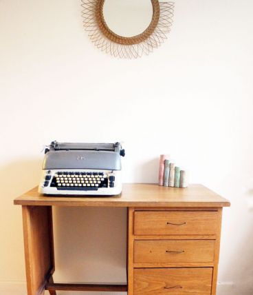 Bureau vintage 1960's pieds compas
