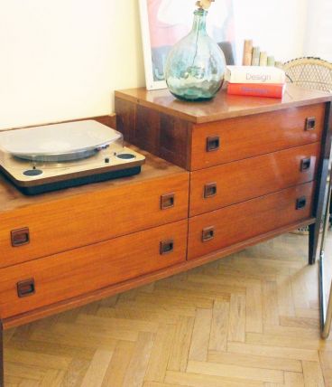 Large commode enfilade scandinave vintage 60's