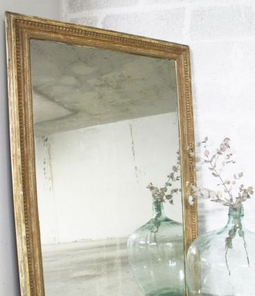 Grand miroir doré vintage  doré années 60