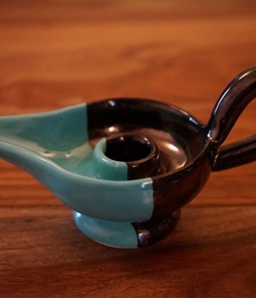 joli bougeoir vintage en céramique 