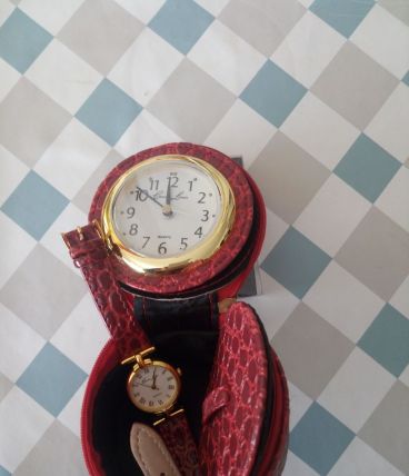 Coffret montre et réveil Charles Leman