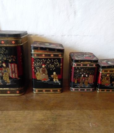 série de boites à thé ,gigognes