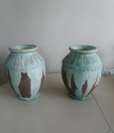 Une paire de vases Greber