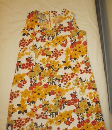 robe motif fleurs vintage