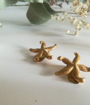 Boucle d'oreille étoile de mer
