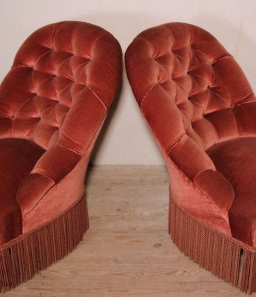 Fauteuils crapaud Terracotta