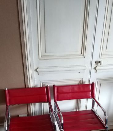 Lot fauteuils salon de coiffure vintage