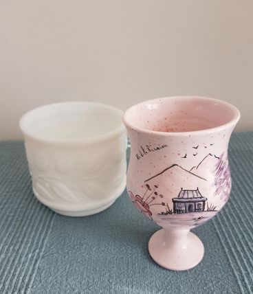 2 pots/vases décorés