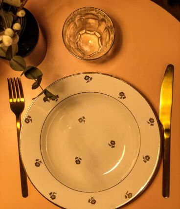 6 assiettes creuses l’Amandinoise   