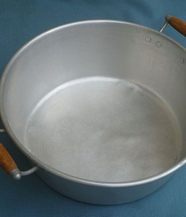 bassine  en aluminium, vintage