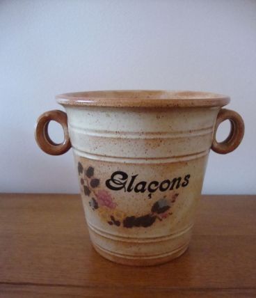 SEAU à glaçons céramique décorée