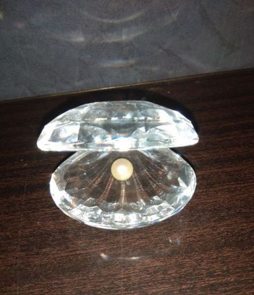 Figurine coquillage cristal swarovsky 