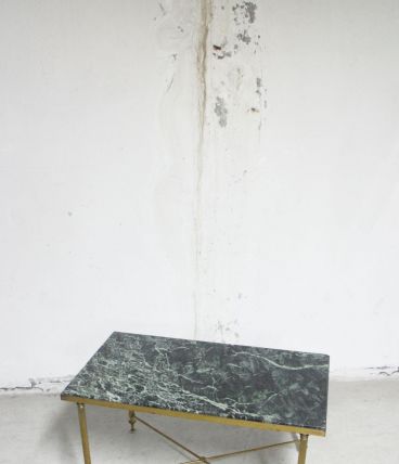 Table basse marbre vert des Alpes 1960's
