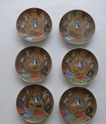 6 sous-tasses Satsuma 