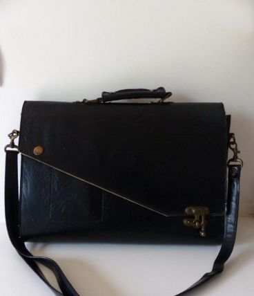 Sac porte-documents en cuir vintage