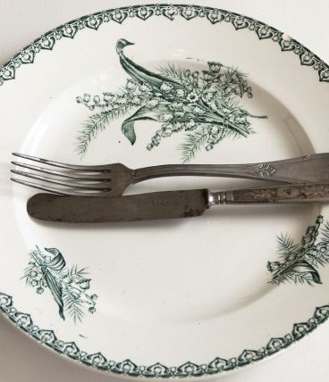 Plat de service St Amandinoise St Amand modèle Muguet