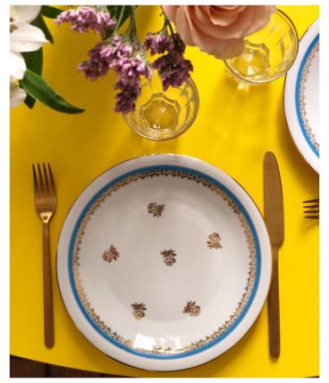 Lot de 6 assiettes en porcelaine de Limoges 