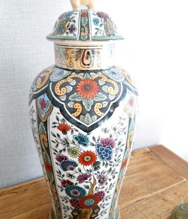 Jolie potiche, vase, urne en faïence hollandaise