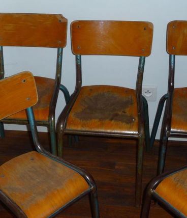 Chaises d'école - Lot de 3