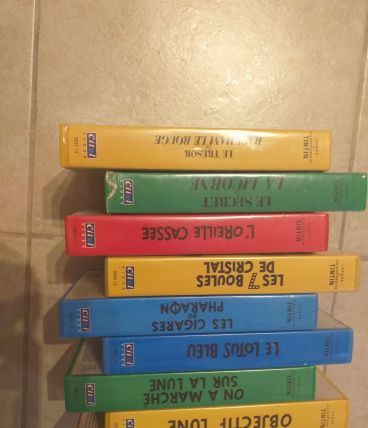 Lot de k7  anciennes tintin