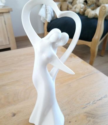 Statuette en céramique "Amoureux" 