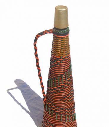 bouteille   ancienne scoubidou, vintage