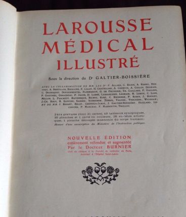 Larousse médical illustré 1925