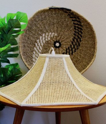 SUSPENSION FLEUR ROTIN