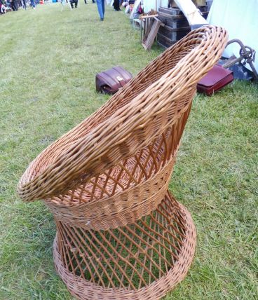 fauteuil rotin vintage