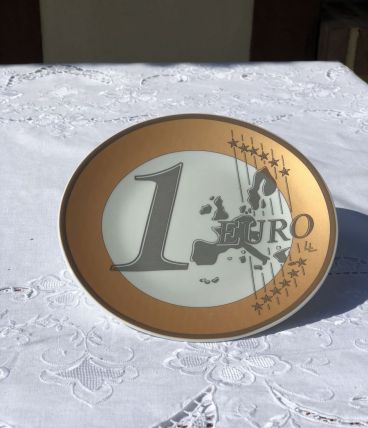Assiette de collection "1 euro"