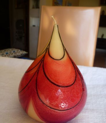 Bougie décorative, vintage, couleur vernie