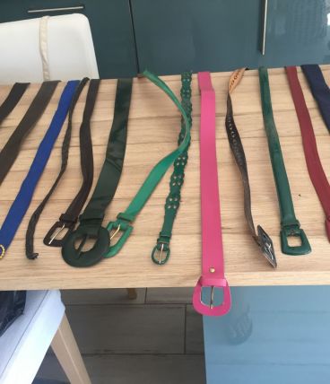 lot de ceintures vintage 