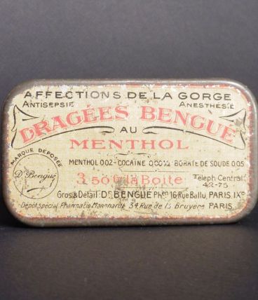 Dragées Cocaïne Menthol Borate / Collection de Boites 