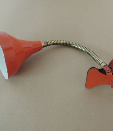 Lampe cocotte à pince vintage