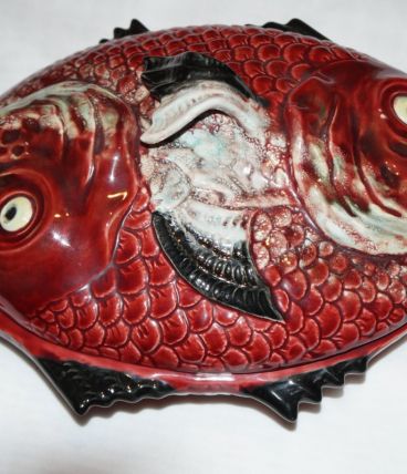 poisson céramique vintage