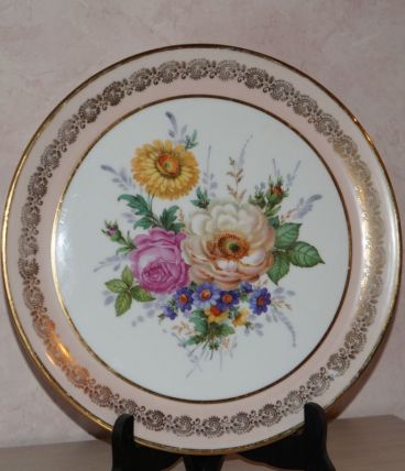 plat porcelaine vintage