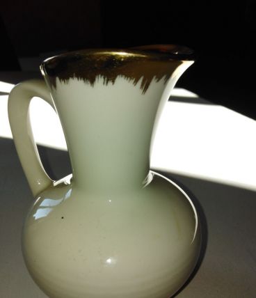 pot à lait crème porcelaine liseret d'or