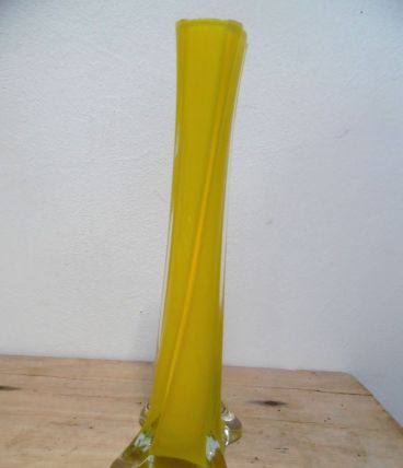 soliflor en verre double couche