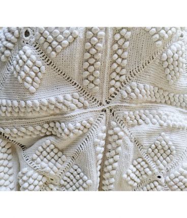 2 dessus de lit, crochet,1 place, coton, 1970.Envoi à voir