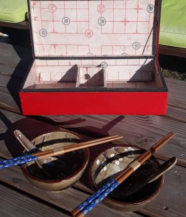 Coffret vaisselle asiatique
