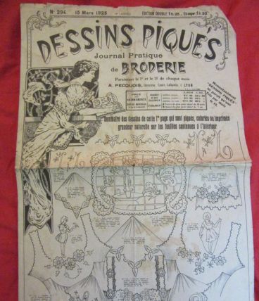 revue Dessins Piqués broderie patrons 1925