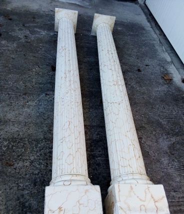 colonnes romaines en staff
