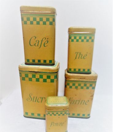 cinq  boites anciennes lustucru