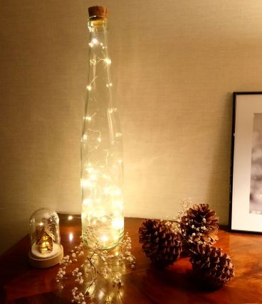 Grande bouteille en verre 