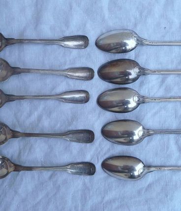 lot  10 petites  cuillères, vintage  SFAM