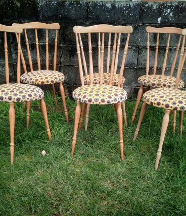 10 Chaises style baumann 60's 70's
