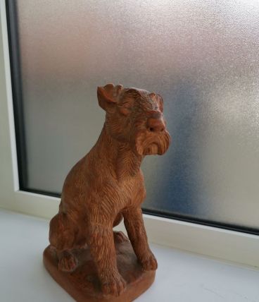 sculpture en terre cuite signée CLEM